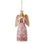 Jim Shore The Rose Pink Angel Ornament