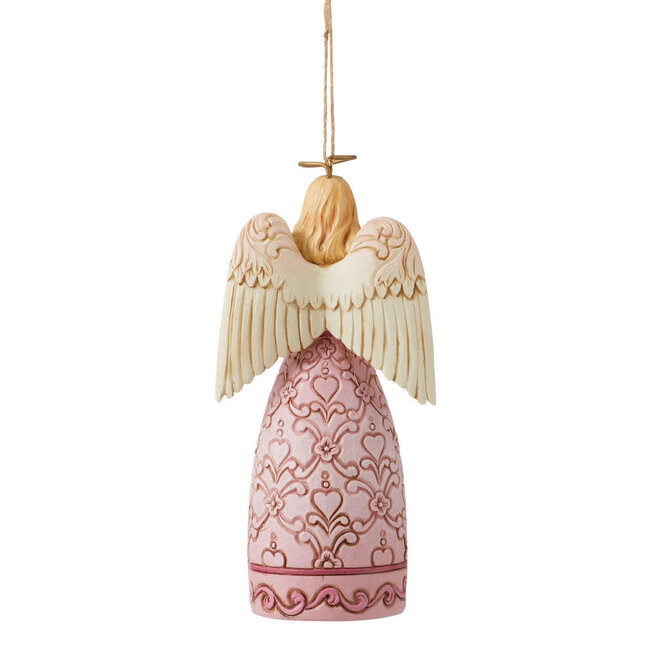 Jim Shore The Rose Pink Angel Ornament