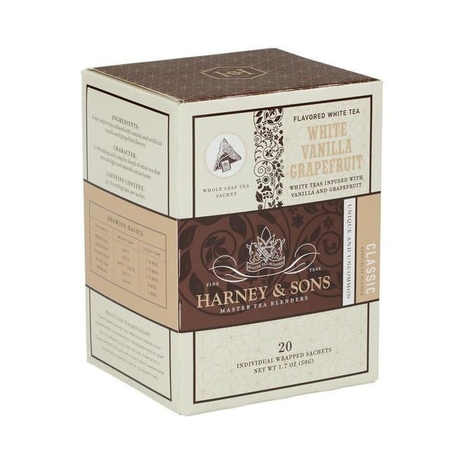 Harney & Sons White Vanilla Grapefruit 20s Box