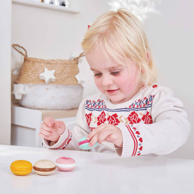 Wooden Macarons Set