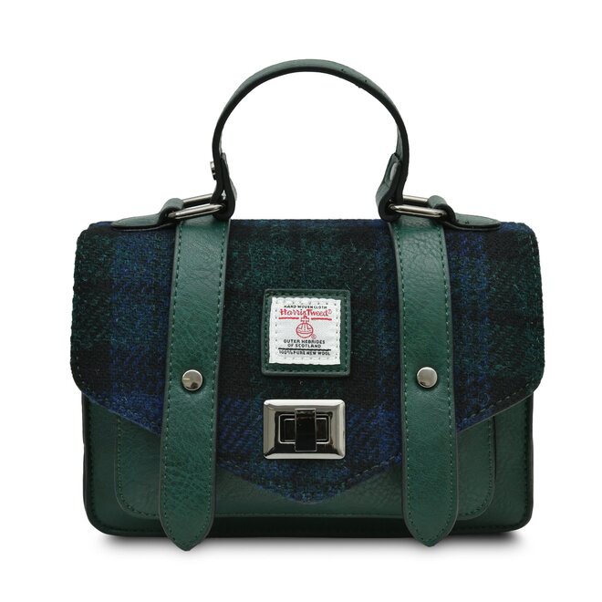 Harris Tweed Black Watch Mini Satchel
