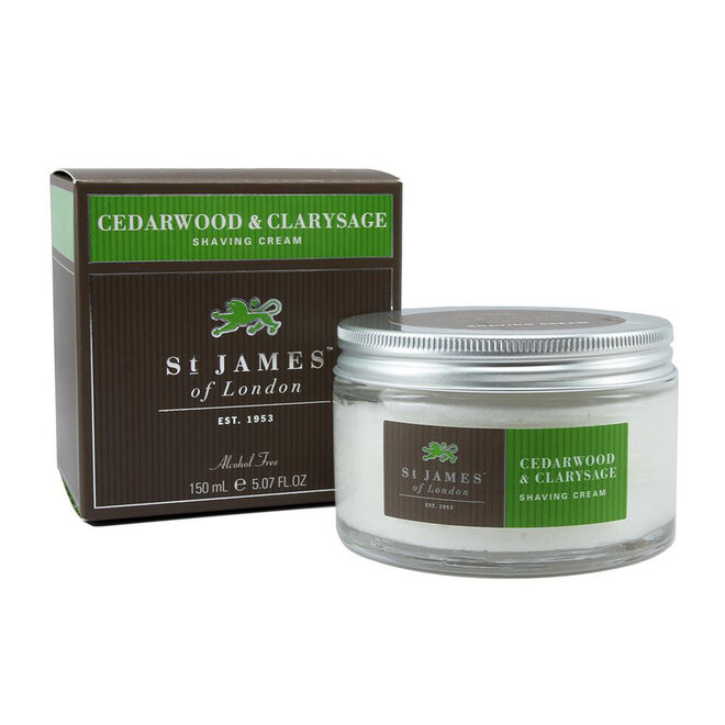 Cedarwood & Clarysage Shave Cream Jar