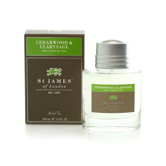 St. James of London Cedarwood & Clarysage Post-Shave Moisturizer Gel