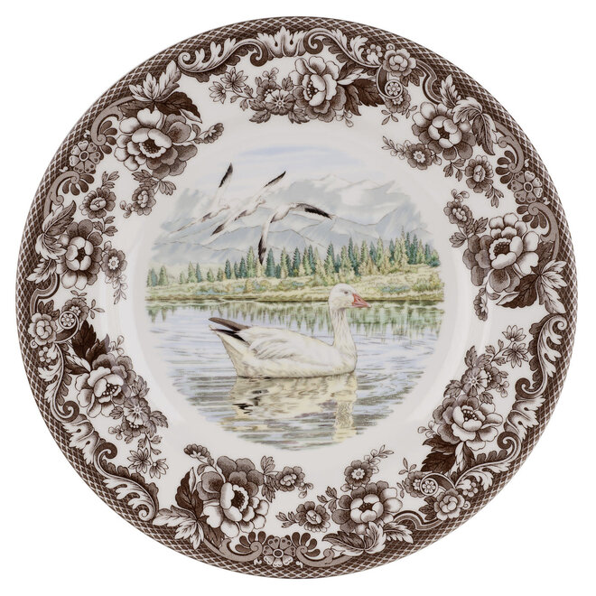 Woodland Dinner Plate (Snow Goose)