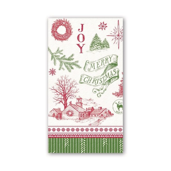 Michel It's Christmastime Paper Hostess Napkins