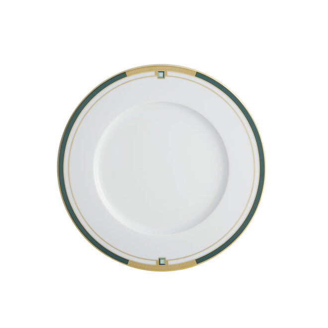 Vista Alegre Art Deco Emerald Dinner Plate