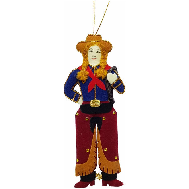 St. Nicolas Cowgirl Ornament