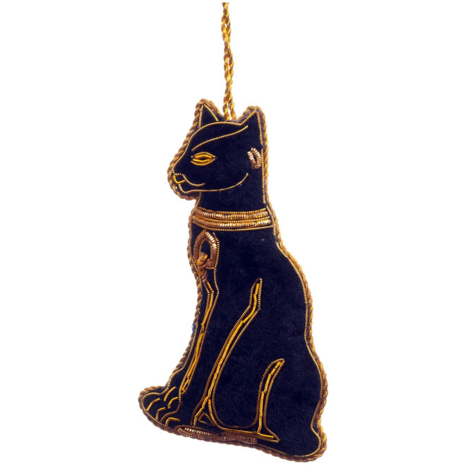 St. Nicolas Egyptian Black Cat Ornament