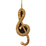 St. Nicolas Black & Gold Treble Clef Ornament