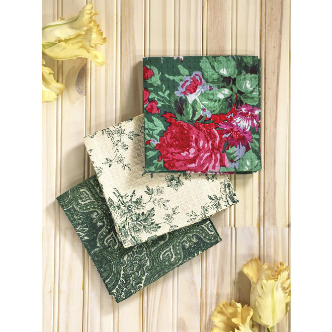 English Ivy Patchwork Tea Towel Bundle