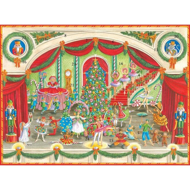 Nutcracker Ballet 3D Paper Advent Calendar
