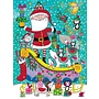 Santa on a Sleigh with Animals Advent Calendar