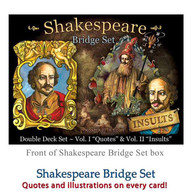 Shakespeare Playing Cards Double Deck Set