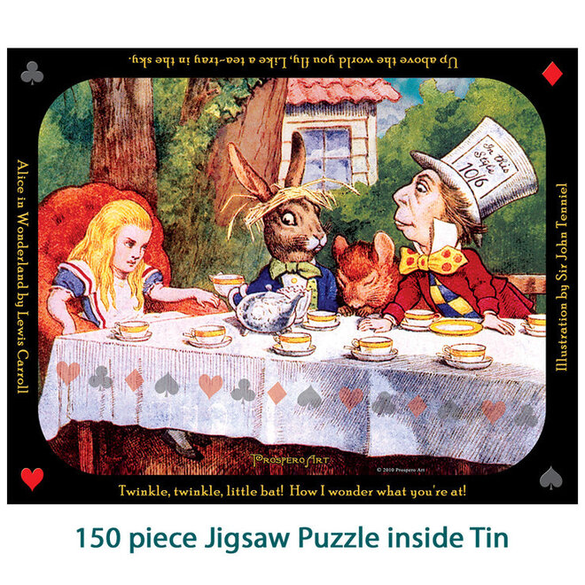 Alice in Wonderland Puzzle in Tin