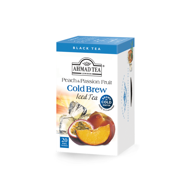 Ahmad Peach & Passion Fruit Cold Brew Iced Tea 20s