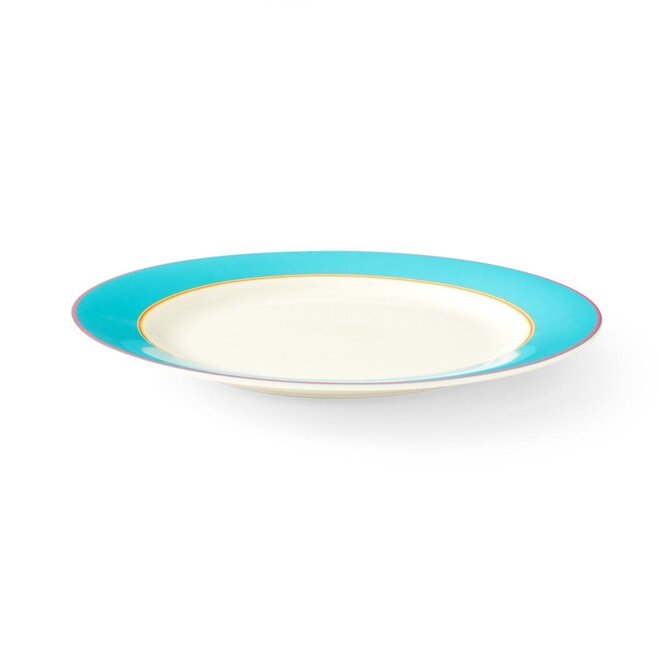 Kit Kemp Calypso Turquoise Dinner Plate