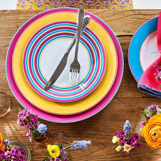 Kit Kemp Calypso Yellow Dinner Plate