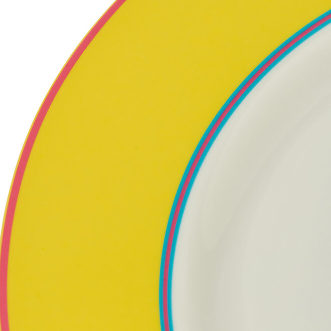 Kit Kemp Calypso Yellow Dinner Plate