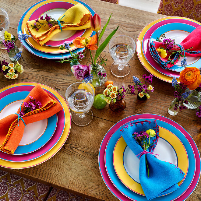 Kit Kemp Calypso Yellow Salad Plate