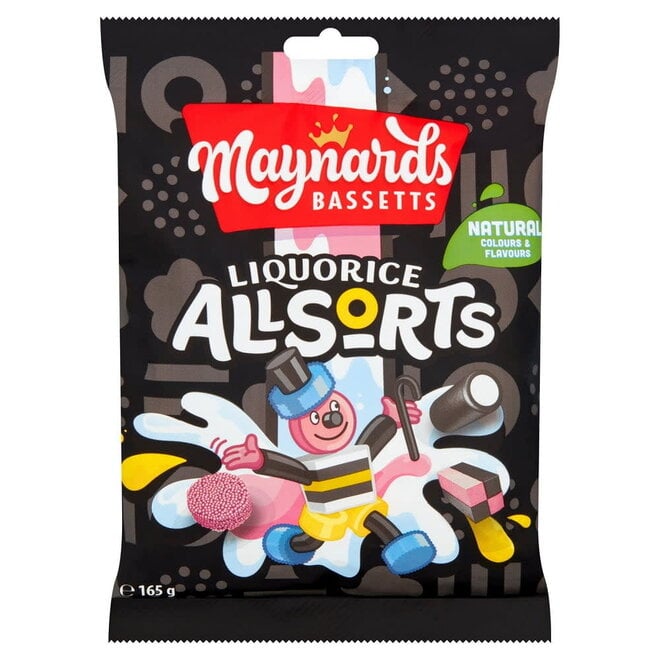 Maynards Bassetts Liquorice Allsorts Bag 165g