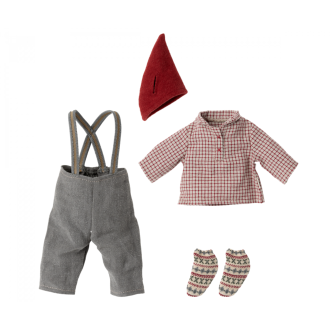 Christmas Mouse, Medium - Overalls