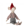 Christmas Mouse, Medium - Overalls