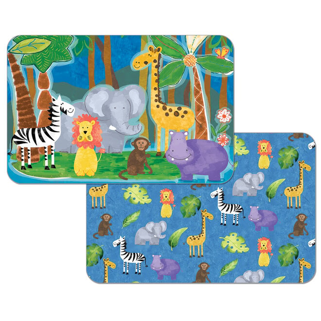 Kids Jungle Friends Soft Reversible Placemat