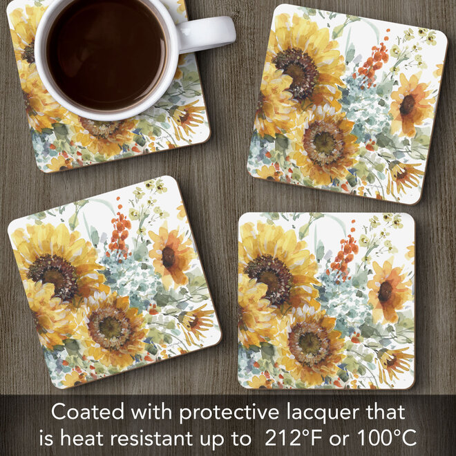 Sunflowers Forever Coasters