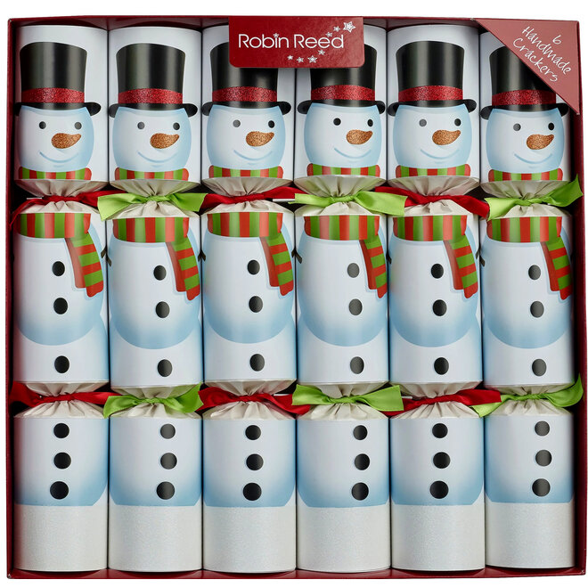 Racing Snowmen Christmas Crackers (Box of 6)