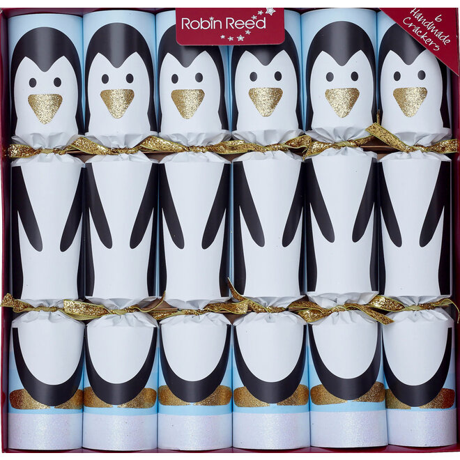 Racing Penguin Christmas Crackers (Box of 6)
