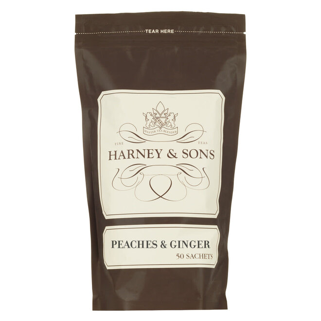 Harney & Sons Peaches & Ginger 50s Bag