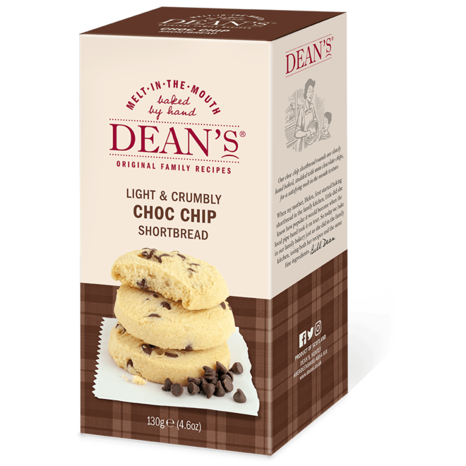 Dean's Light & Crumbly Chocolate Chip Shortbread