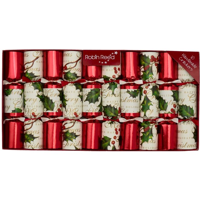 Bows & Berries Christmas Crackers (Box of 10)