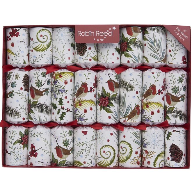 Festive Foliage Christmas Crackers (Box of 8)