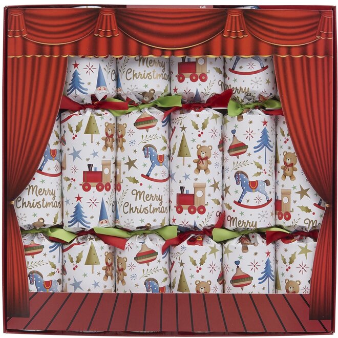 Toy Town Christmas Crackers (Box of 6)