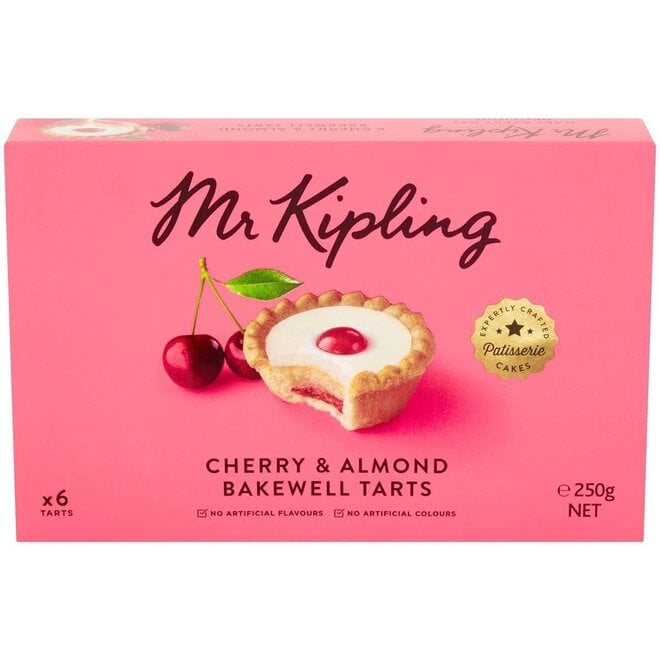 Mr Kipling Cherry Bakewell Tarts