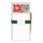 Poinsettia Magnetic List Notepad & Pen