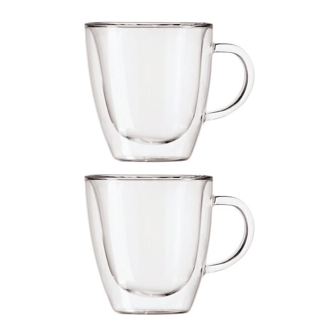 Oggi Double Wall Glass Espresso Cup Set