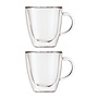 Oggi Double Wall Glass Espresso Cup Set