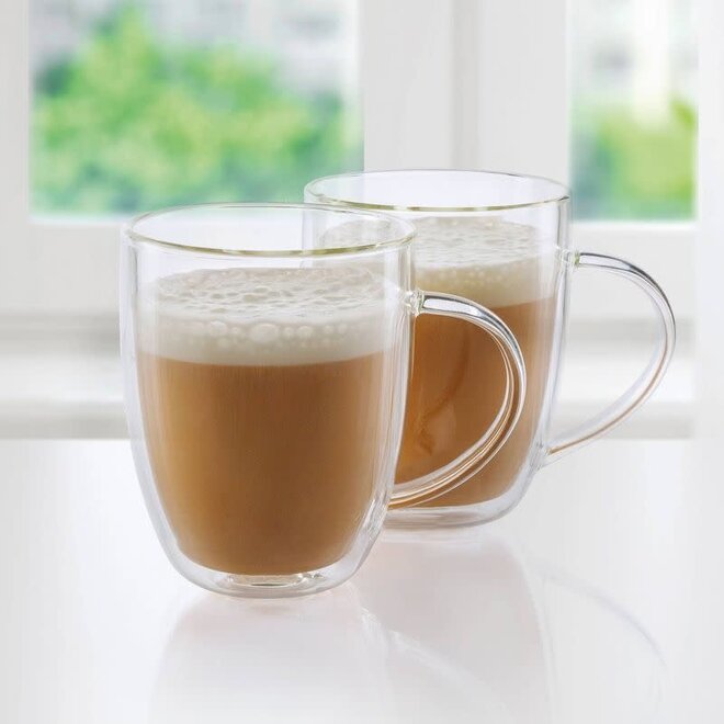 Oggi Double Wall Glass Mug Set