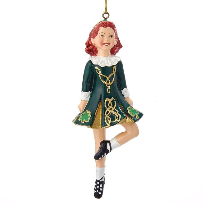 Kurt Adler Dancing Irish Girl Ornament