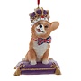 Kurt Adler Queen's Corgi on Pillow Ornament