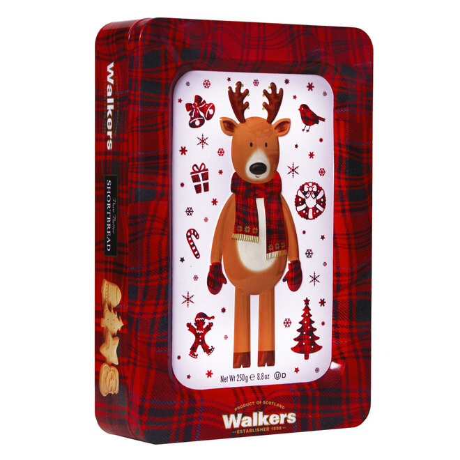 Walkers Festive Shapes Reindeer Tin