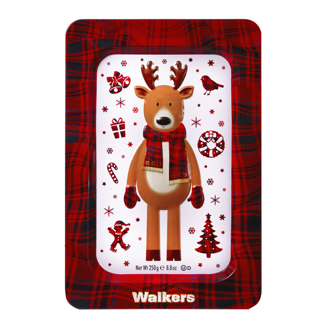 Walkers Festive Shapes Reindeer Tin