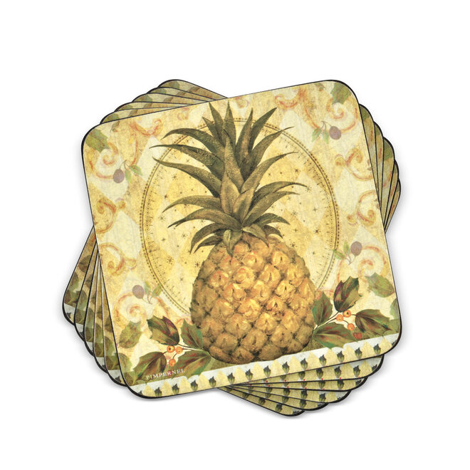 Golden Pineapple Coasters