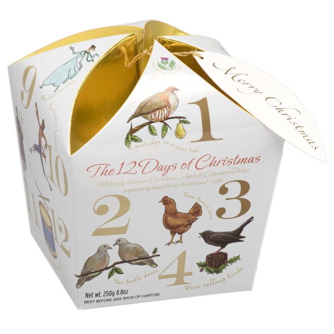 Twelve Days of Christmas Apple & Cinnamon Fudge Carton