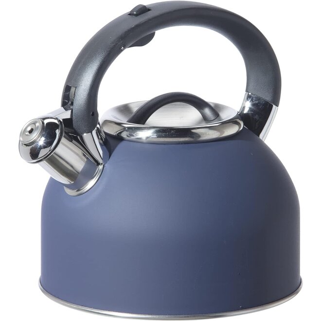 Oggi Stainless Steel Whistling Tea Kettle 1.9L (Blue)