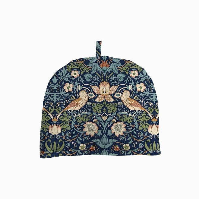 William Morris Gallery Strawberry Thief Navy Tea Cosy