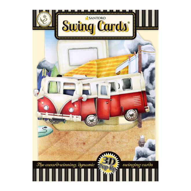 Camping Van Swing Card
