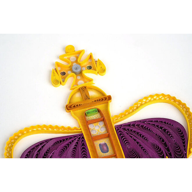 St. Edward's Crown Quilled Greeting Card